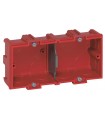 Boite d'encastrement BATIBOX maçonnerie 2 postes Prof 40 mm