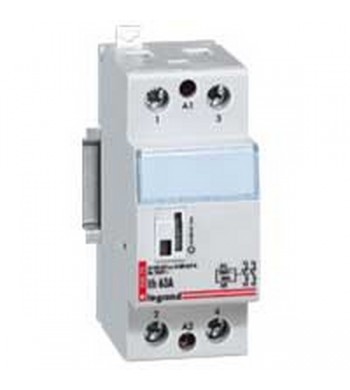 Contacteur bipolaire de puissance 63A 2O bobine 230V-Legrand-412548-IM#16315