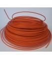 Fil H07VU 1.5 mm² ORANGE. Couronne de 100 mètres