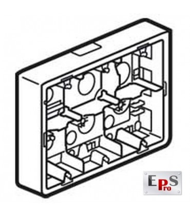 Cadre saillie 2 rangées de 3*2 modules prof 40 mm-Legrand-080276-IM#17159