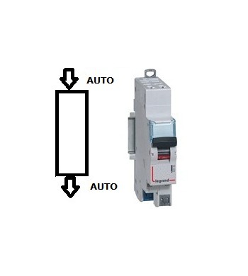 Legrand 406771  Disjoncteur 2A - 6kA courbe C - Arrivée et départ à vis