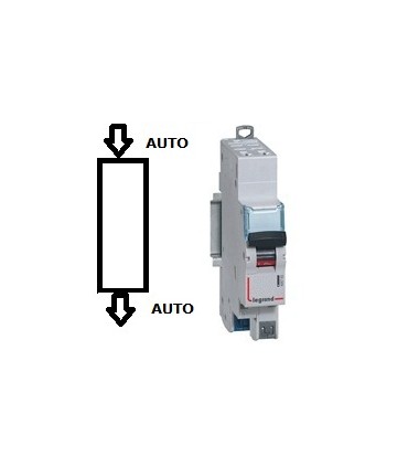 Legrand - Disjoncteur Phase + Neutre - 10A - bornes automatiques - 1 module  : : Bricolage