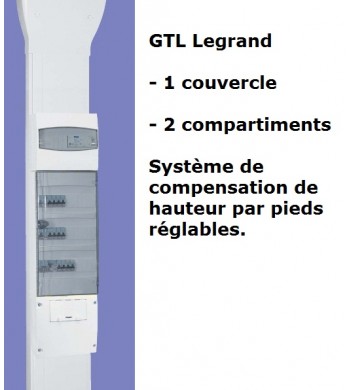 Goulotte GTL 2 Compartiments pour tableau 13 modules