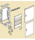 Tableau électrique modulaire encastré 1 rangée-Legrand-001511-IM#28776