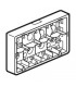 Cadre saillie 2 x 10 modules Horizontal ( profondeur 40 mm)-Legrand-080278-IM#28781