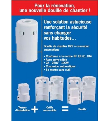 Douille, DCL B22, L'EBENOID, Douille, Douille, DCL B22