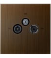 Prise TV/FM/SAT Art Epure Bronze