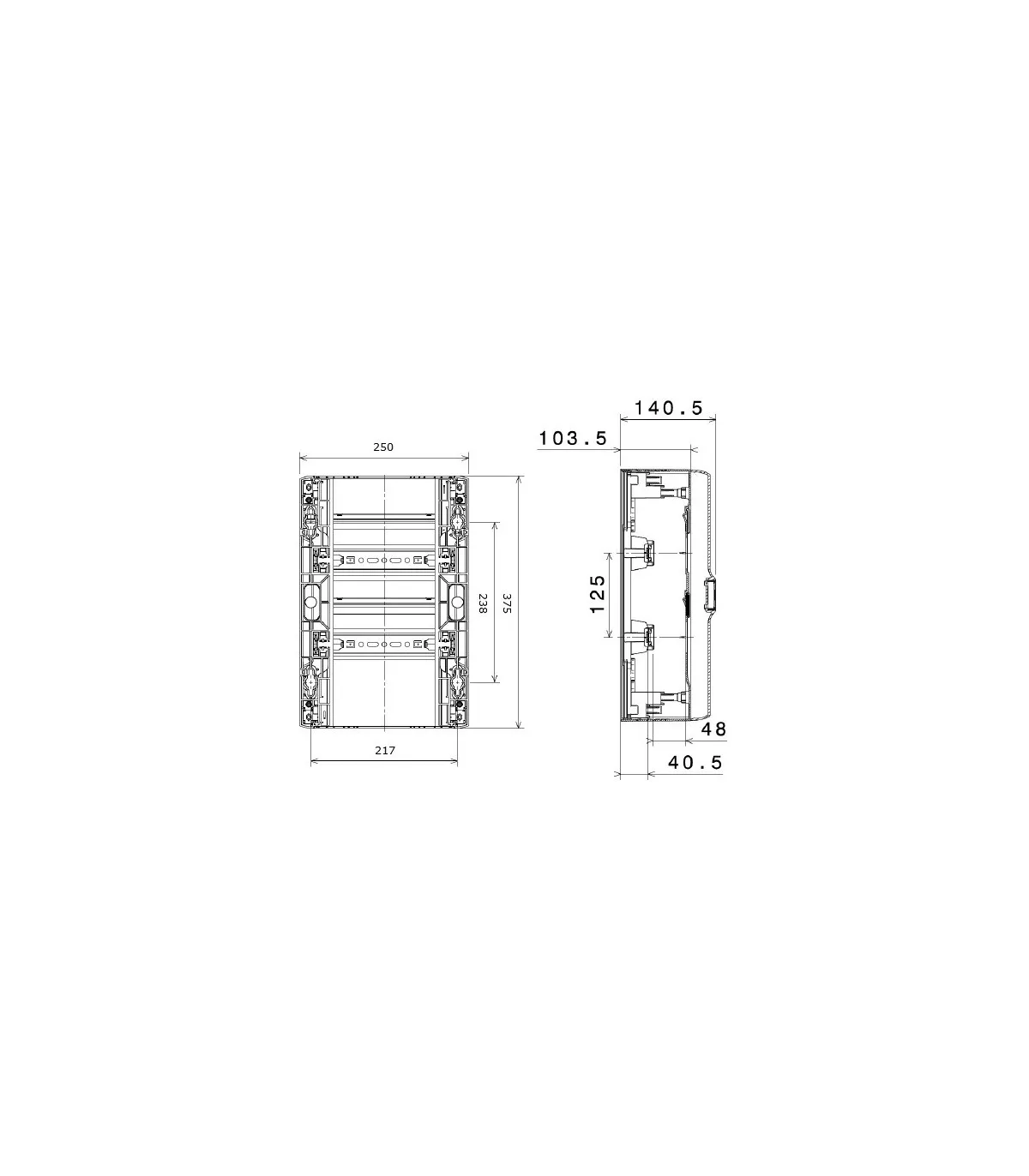 Legrand 401212  Tableau électrique modulaire DRIVIA 2 rangées 26
