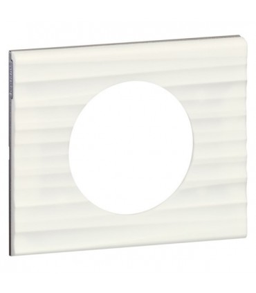 Plaque Céliane 1 poste Corian Cannelé-Legrand-069011-IM#32353