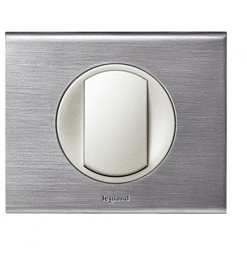 Interrupteur Céliane Inox Brossé complet-Legrand-NC1357-IM#32369