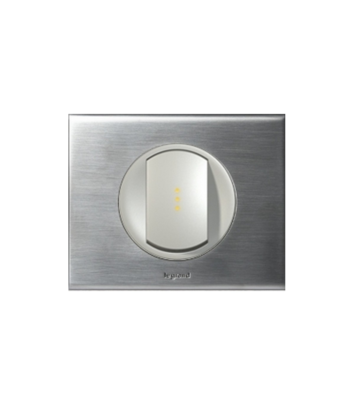 Interrupteur Va Et Vient Avec Voyant Interrupteur va et vient à voyant témoin avec Neutre Céliane Inox Brossé