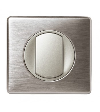 Bouton poussoir Céliane Aluminium complet-Legrand-NC1715-IM#33066