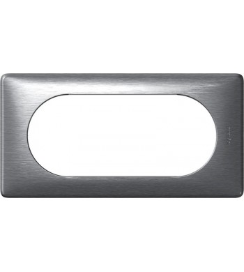 Plaque Céliane. 4/5 modules Anodisé Aluminium-Legrand-068925-IM#33339