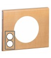 Plaque Céliane 2 postes Bois Erable, entraxe 57mm