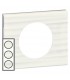 Plaque Céliane 3 postes Corian Cannelé, entraxe 71mm-Legrand-069013-IM#33450