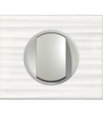 Interrupteur Va et vient Legrand. Céliane complet Corian Cannelé Blanc