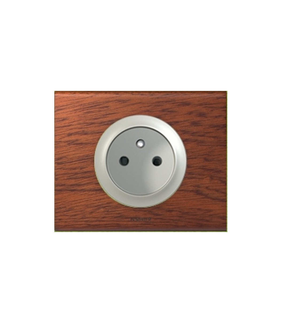 Bouton avec thermostat et prise électrique pour plaque 2 places