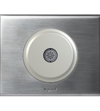 Prise TV simple Céliane finition Inox Brossé complète-Legrand-NC1370-IM#35480