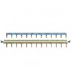 Peigne d'alimentation horizontal, 13 modules, Phase / N (auto)