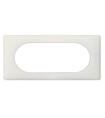 Plaque Céliane Poudré 4/5 modules Craie, entraxe 71mm-Legrand-066705-IM#35863
