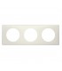 Plaque Céliane Poudré 3 postes Craie Blanc, entraxe 71 mm-Legrand-066703-IM#36022