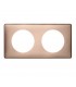 Plaque Céliane Métal 2 postes Copper, entraxe 71mm-Legrand-068992-IM#36033