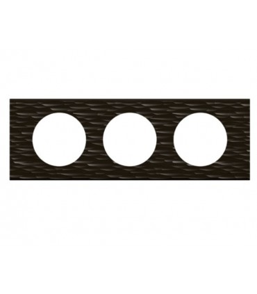 Plaque Céliane. 3 postes Corian Gougé, entraxe 71mm-Legrand-069023-IM#36097