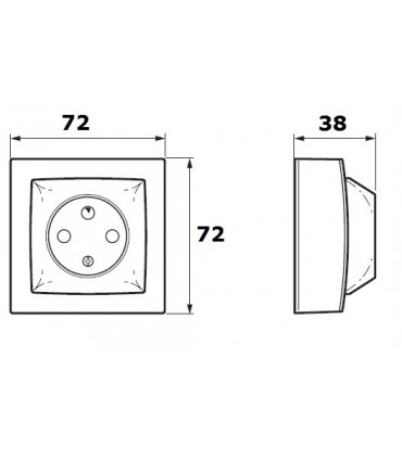 Prise 2P+T 16A 250V Saillie (sur le mur)-Legrand-086027-IM#36220