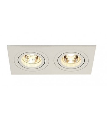 Double Spot encastré Aluminium Blanc-SLV-113512-IM#36267