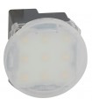 Spot Led balisage avec Enjoliveur Opalescent Blanc