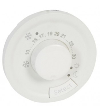 Enjoliveur Blanc thermostat fil pilote ou CPL