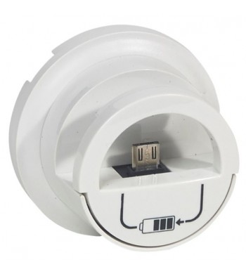 Enjoliveur Blanc version Dock pour prise chargeur USB Céliane-Legrand-068210-IM#36812