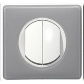 Interrupteur bouton poussoir lumineux céliane 6a blanc coloris