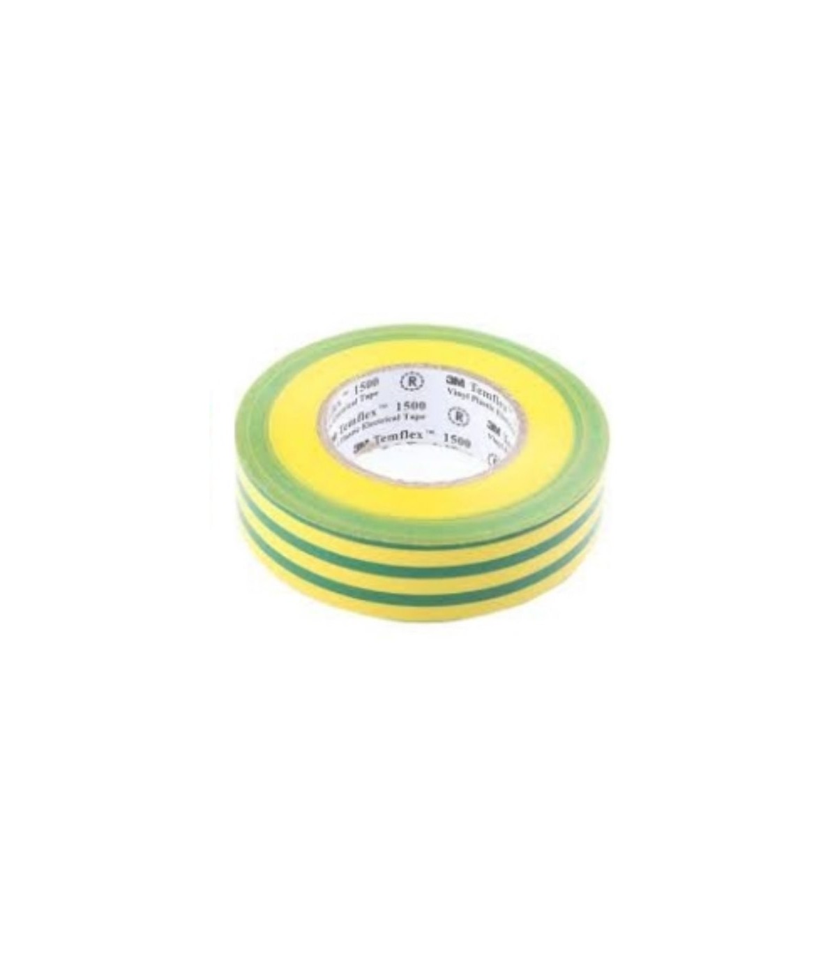 Temflex T80457  Rouleau de Scotch electricien - Vert Jaune (1)