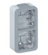 Boitier Plexo 2 postes Gris vertical à compléter-Legrand-069661-IM#37284