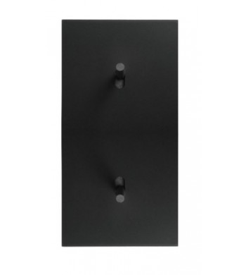 Double Interrupteur à leviers Art Epure Noir MAT - 2 postes-Arnould-67804-IM#37313