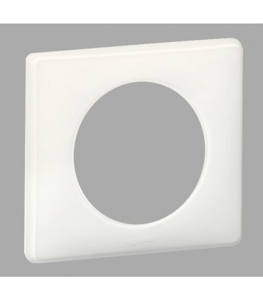 Plaque Céliane, 1 poste, finition: Blanc