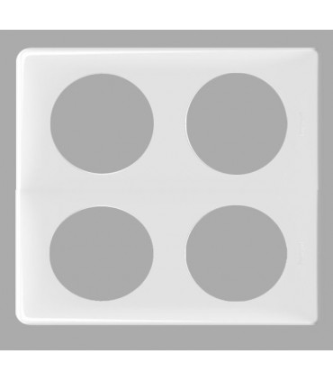 Plaque Céliane Blanche 2 x 2 postes-Legrand-068608-IM#37560