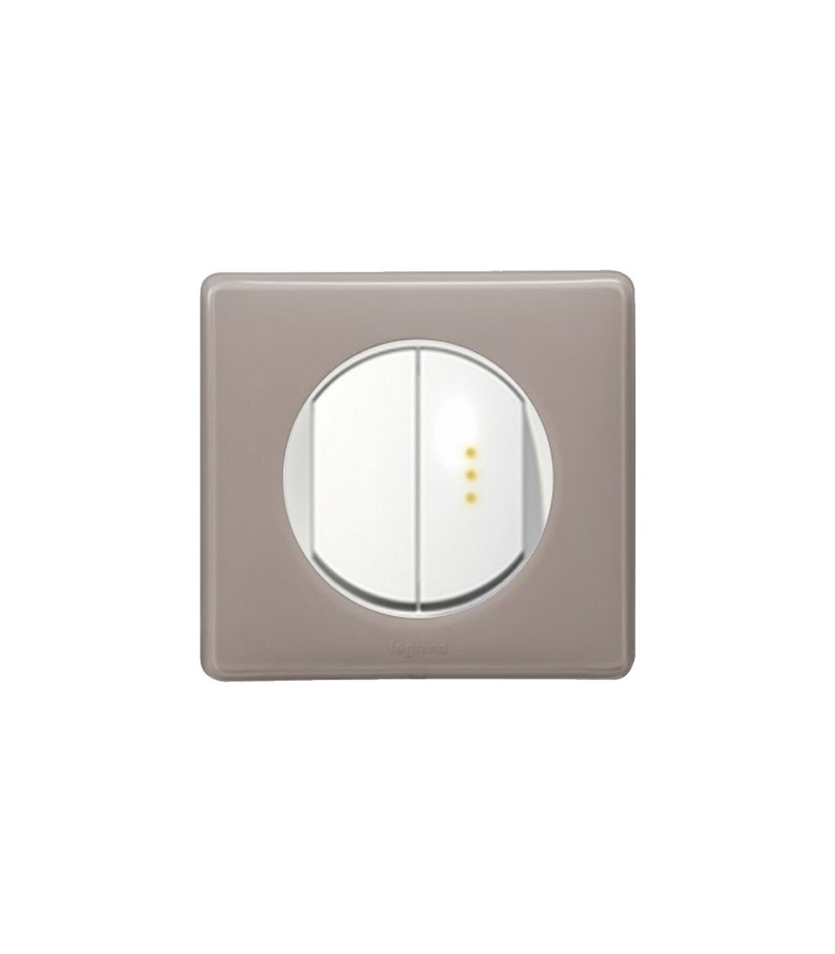 Legrand NC4913  Double interrupteur - 1 Avec Voyant témoin 1 sans