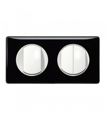 Triple interrupteur 2 postes Céliane Laqué Noir complet-Legrand-NC5036-IM#38815