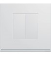 Interrupteur + Poussoir Gallery complet Blanc