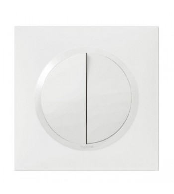 Double bouton poussoir Dooxie complet Blanc-Legrand-DC1013-IM#38938