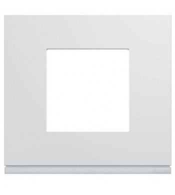 Plaque Gallery 1 poste Pure Blanc-Hager-WXP0002-IM#39720