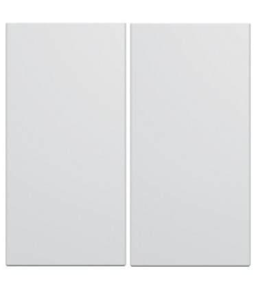 Enjoliveurs double interrupteurs Gallery blanc pure-Hager-WXD010BD-IM#39753