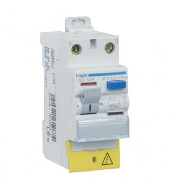 Interrupteur différentiel 40 Amp - 30mA - type AC-Hager-HDC742F-IM#39816