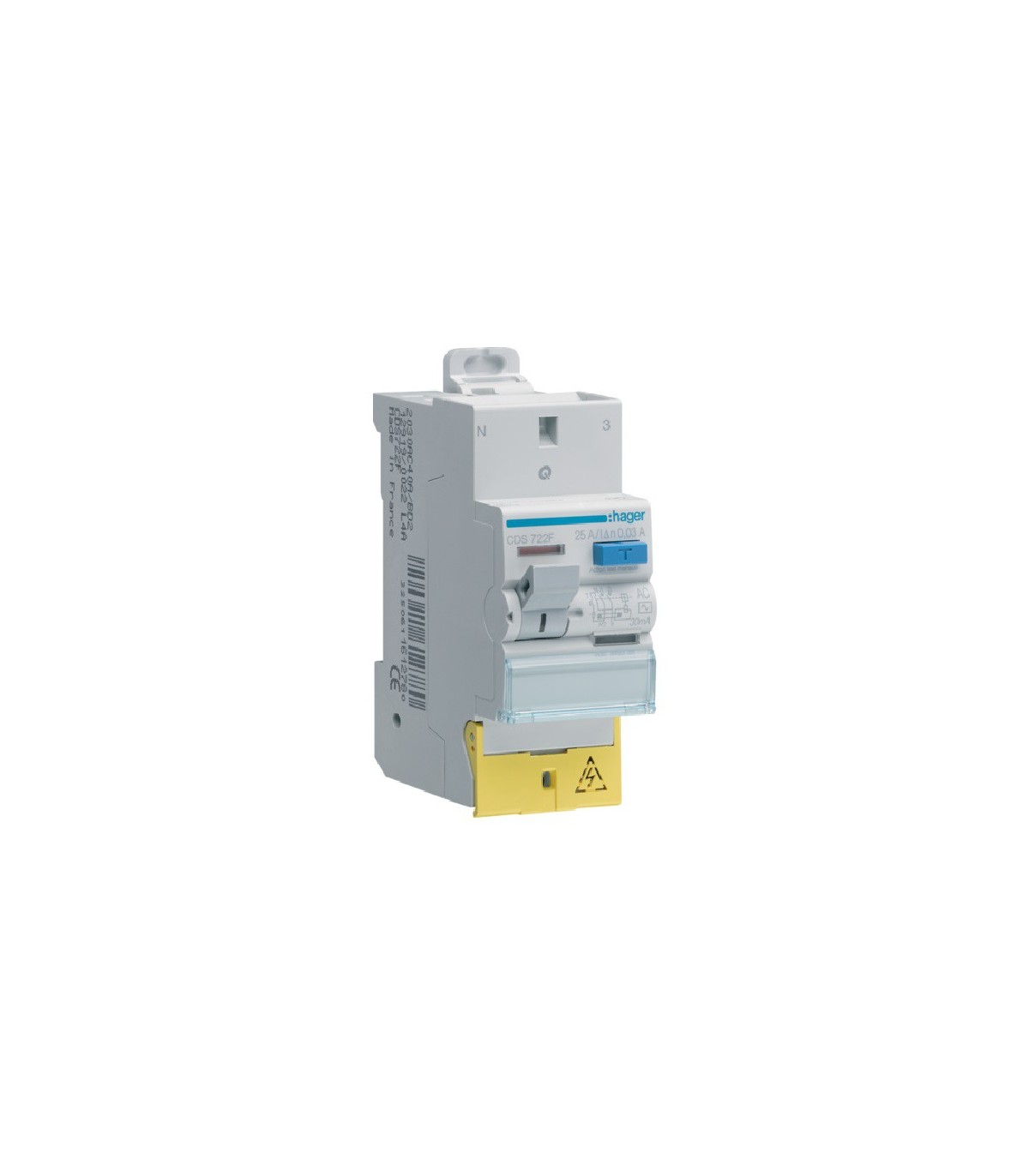 Differentiel Type A Ou Ac Hager CDS722F | Interrupteur différentiel 25 Amp - 30 mA - type AC (Auto)
