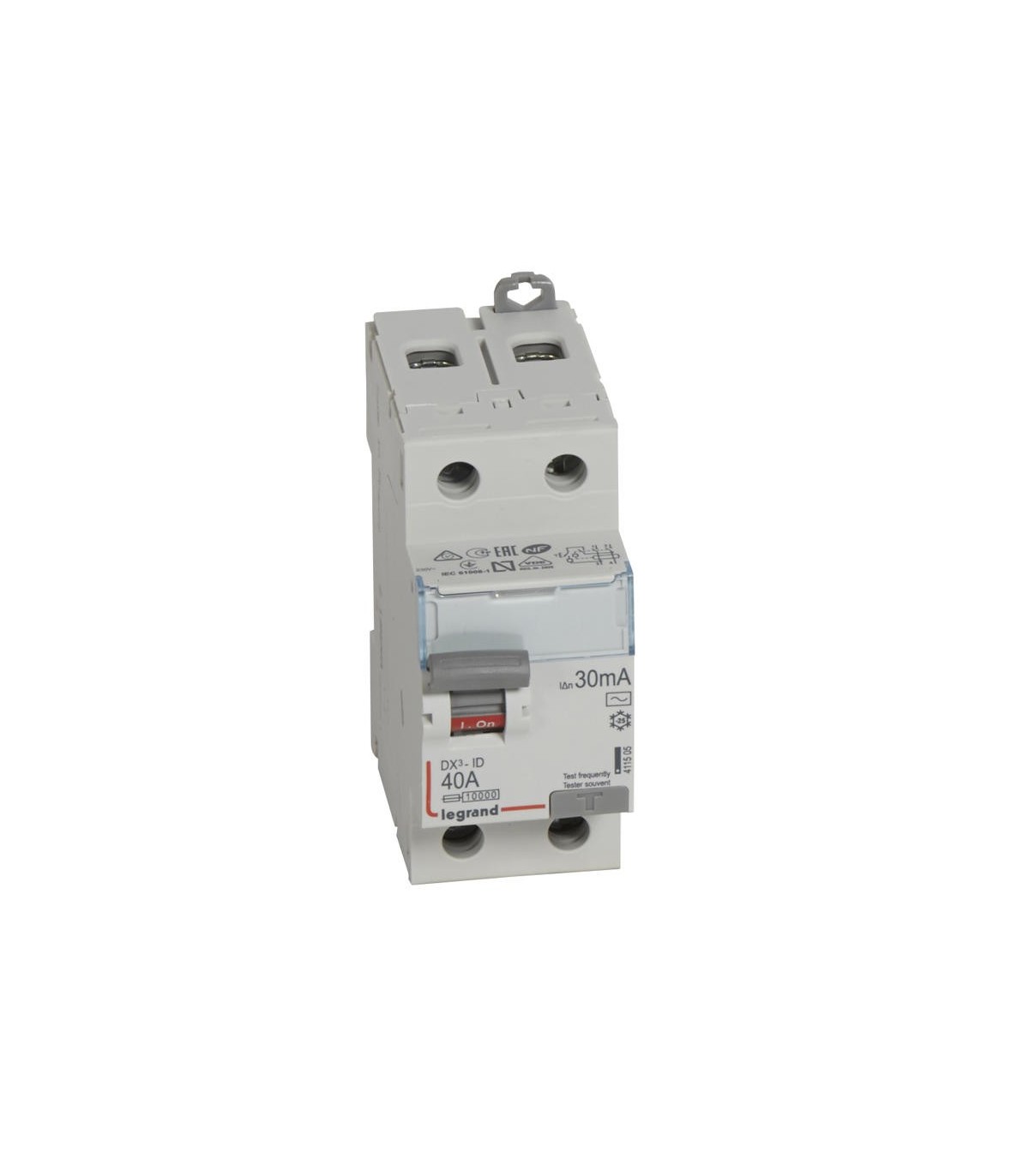 Inter Différentiel Type A Ou Ac Inter diff 2 Pôles, 40A, 30 mA type AC, à vis, sortie basse