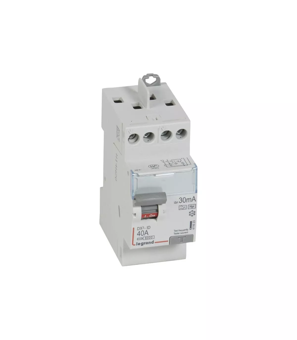 Interrupteur Différentiel Type A Ou Ac Legrand 411623 | Interrupteur différentiel 2 Pôles 40A, 30 mA, type F (HPI), Vis-Vis