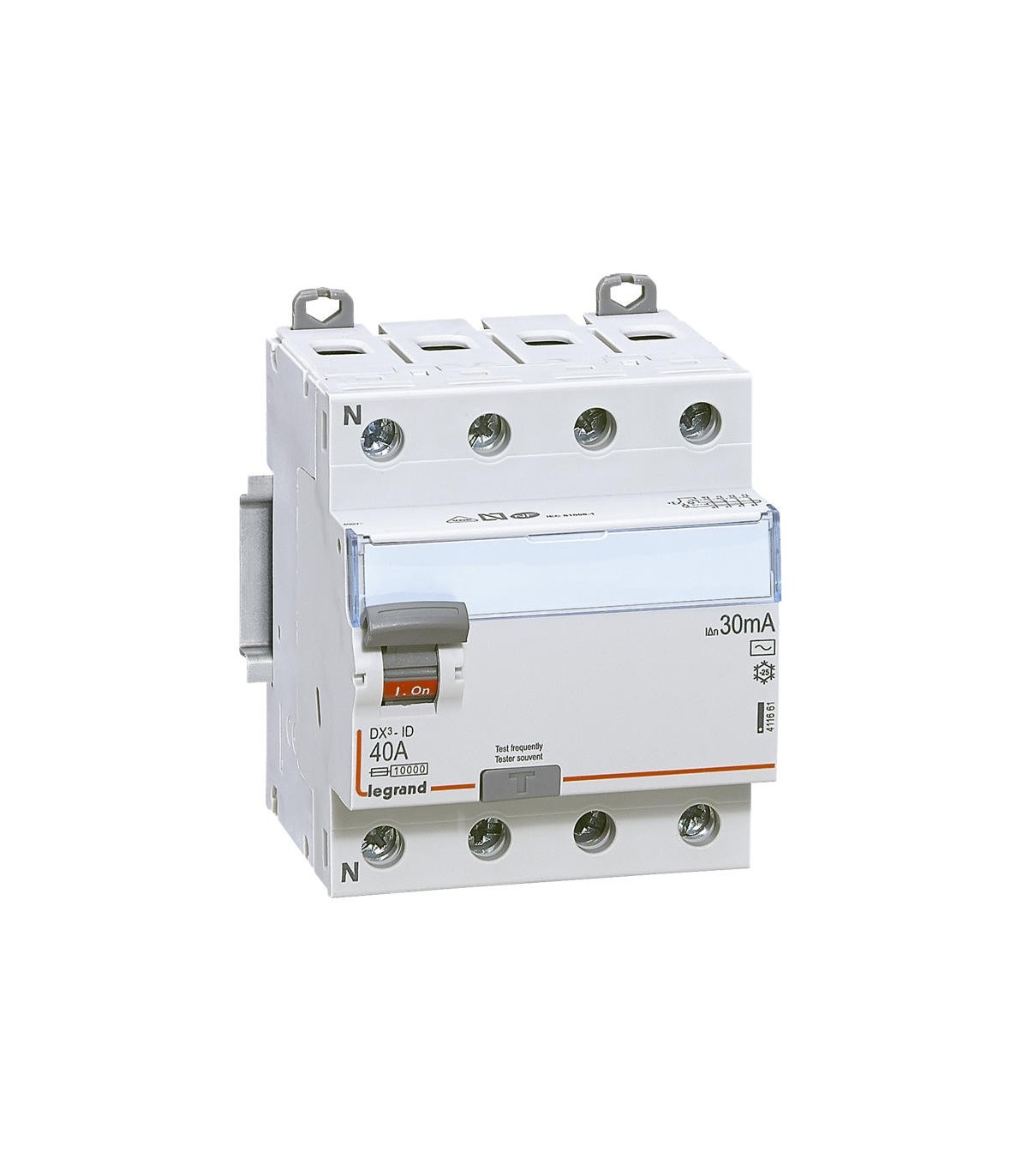 Differentiel Type A Ou Ac Legrand 411661 | Interrupteur différentiel 4 Pôles 40A, 30mA, type AC, Vis-Vis