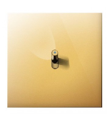 Bouton poussoir Lumineux Art Epure Or Miroir